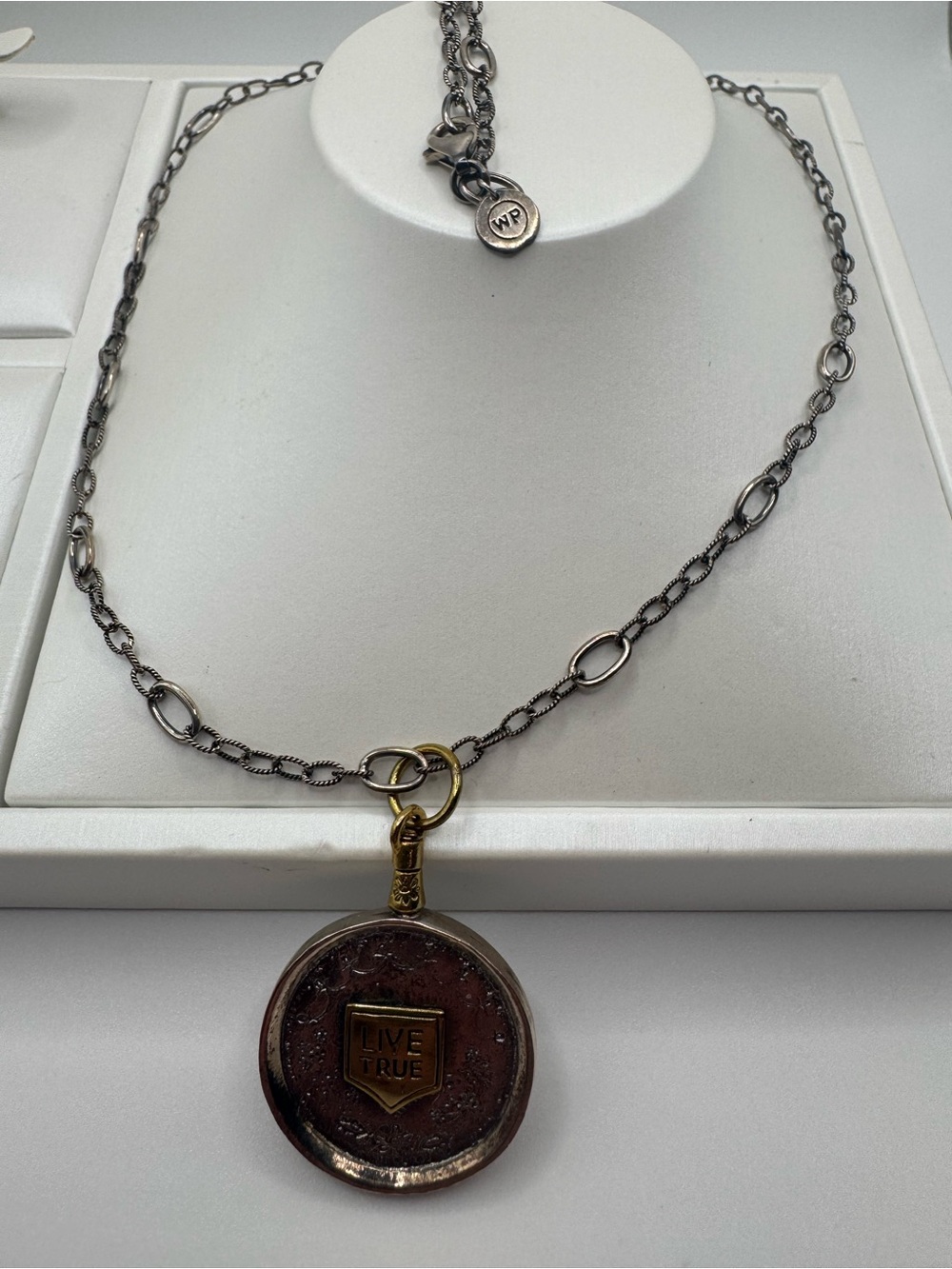 RARE REVERSIBLE WAXING POETIC TALISMAN NECKLACE